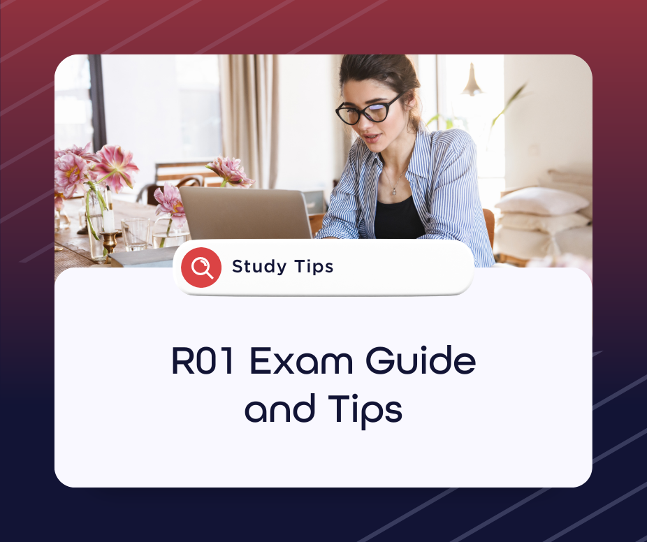 R01 exam guide and study tips