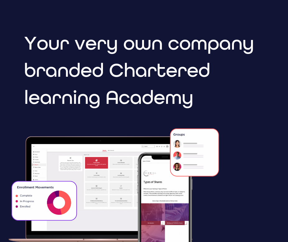 Your very own company branded Chartered learning Academy